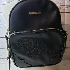 Juicy Couture Backpack Purse Black Pleather NWOT